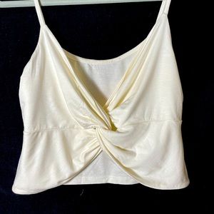 NWT New Ella twist front crop tank by California women’s sz M